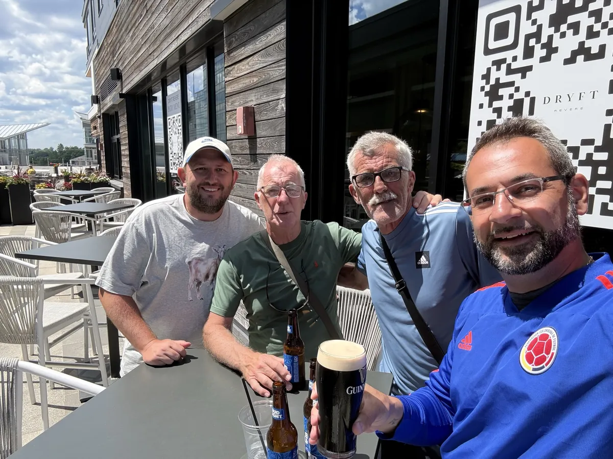 Members gathering at a Revere business.